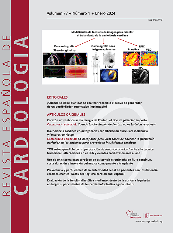 Go to journal home page - Revista Española de Cardiología